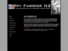 Tablet Screenshot of myfarrier.co.nz